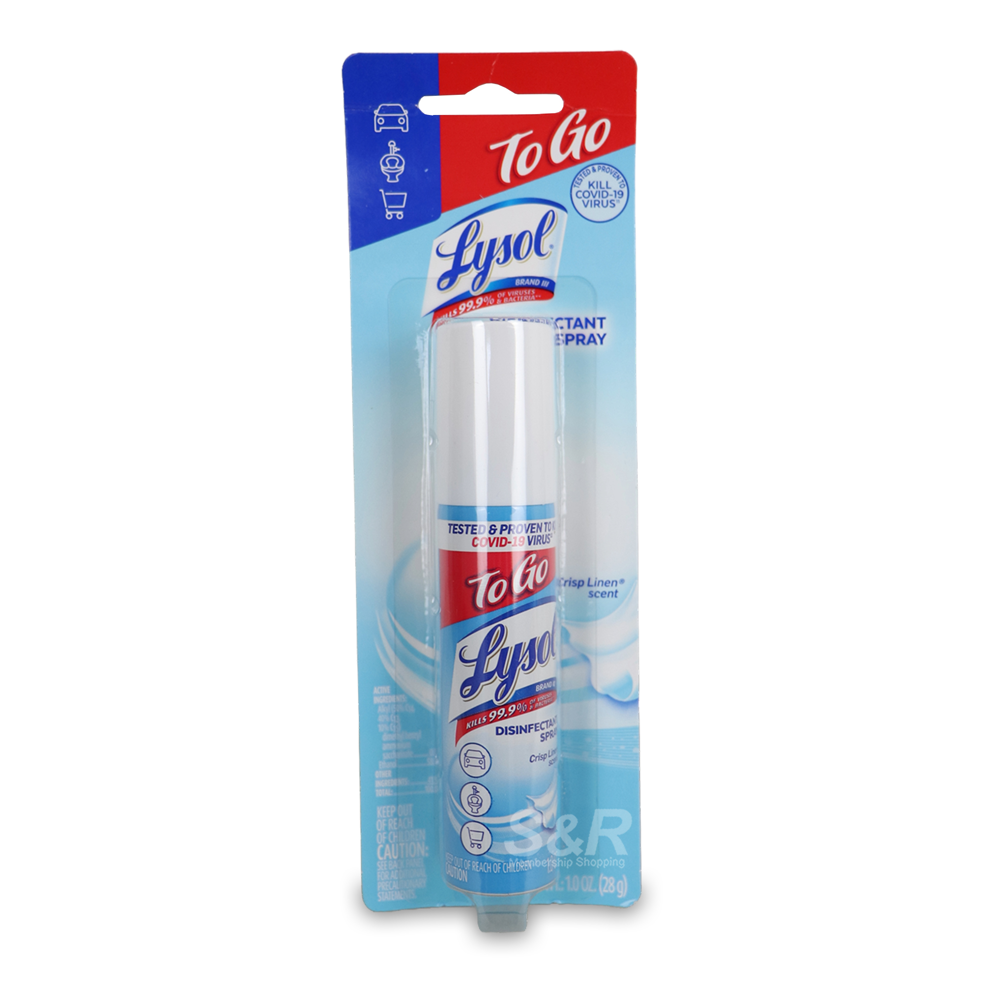 Lysol To Go Disinfectant Spray 28g